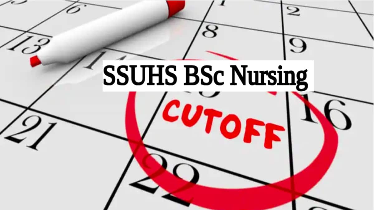 SSUHS BSc Nursing Cut off 2025: Previous Year Cutoff Marks For OBC, General, & SC/ST